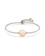 Bransoletka Nomination Italy Milleluci litera "N" rosegold 028007/014