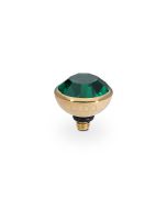 Wkręcany top QUDO Bottone emerald złoty 100004/47-4507