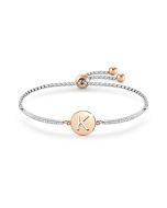 Bransoletka Nomination Italy Milleluci litera "K" rosegold 028007/011