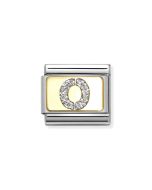 Nomination Composable Gold 18K brokatowa  litera "O" 030291/15