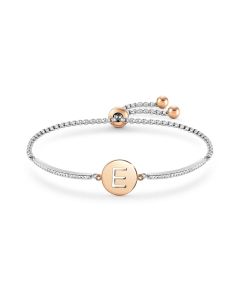 Bransoletka Nomination Italy Milleluci litera "E" rosegold 028007/005