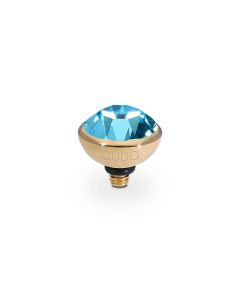 Wkręcany top QUDO Bottone aquamarine złoty 627389