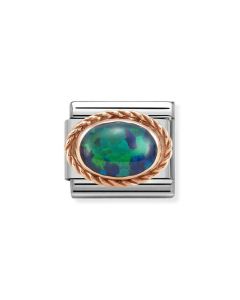 Composable Rose Gold Zielony opal 430507/26