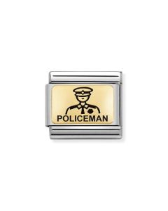 Nomination Composable Gold 18K Policjant 030166/22