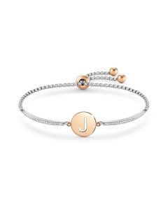 Bransoletka Nomination Italy Milleluci litera "J" rosegold 028007/010