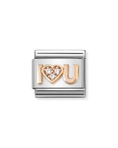 Composable Rose Gold I Love You 430305/36