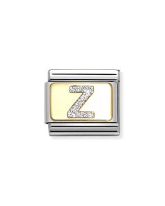 Nomination Composable Gold 18K brokatowa  litera "Z" 030291/26